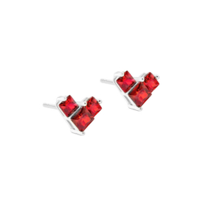 *KARA HEART RED | SILVER