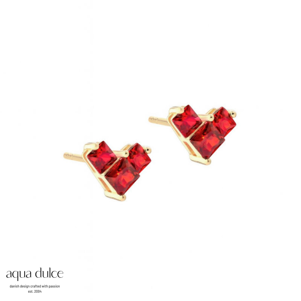*KARA HEART RED | GOLDEN