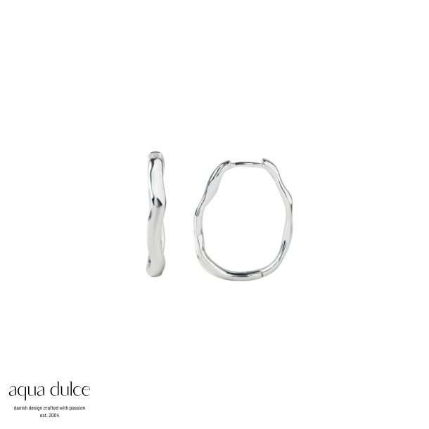 OVAL MINARA HOOP BIG |  SILVER