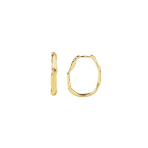 OVAL MINARA HOOP BIG |  GOLDEN
