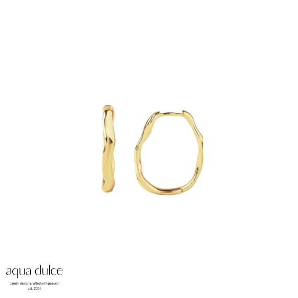 OVAL MINARA HOOP BIG |  GOLDEN