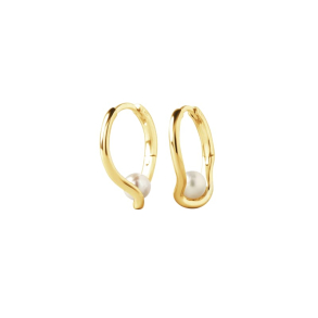 PEARL SELA HOOP  | GOLDEN