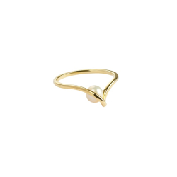 SELA PEARL RING - 62 | GOLDEN