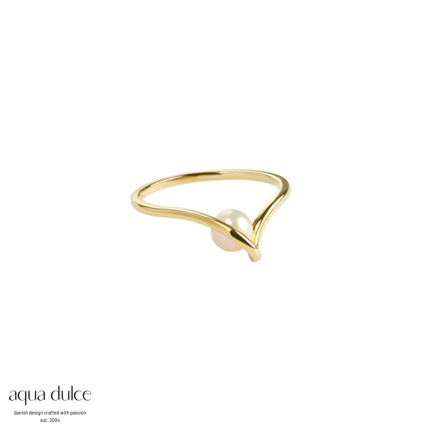 SELA PEARL RING - 62 | GOLDEN