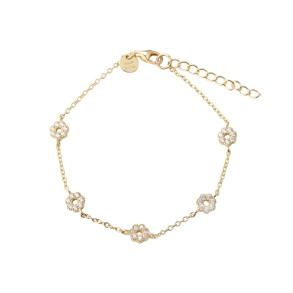 LUMI FLOWER CLEAR BRACELET | GOLDEN
