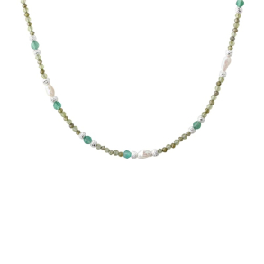 VERDE MIX NECKLACE | SILVER
