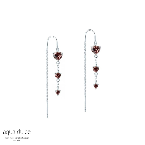 EIRA HEART EARTHREAD | SILVER