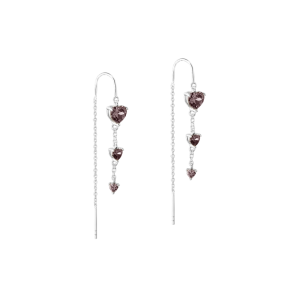 EIRA HEART EARTHREAD | SILVER