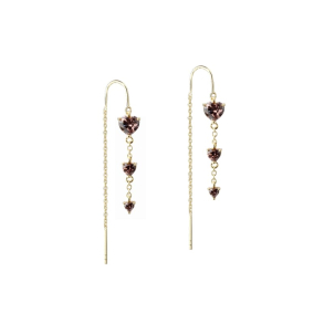 EIRA HEART EARTHREAD | GOLDEN