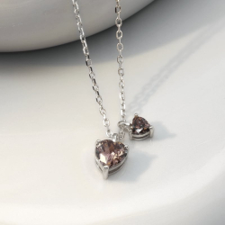 EIRA HEART NECKLACE | SILVER