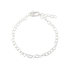 LOVE ME HEART BRACELET | SILVER