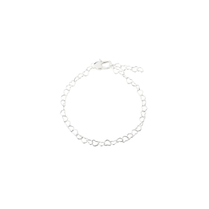 LOVE ME HEART BRACELET | SILVER