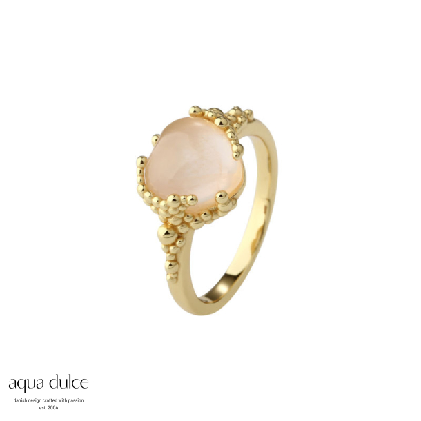 GRACE HEART RING | GOLDEN