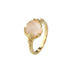 GRACE HEART RING | GOLDEN - 58
