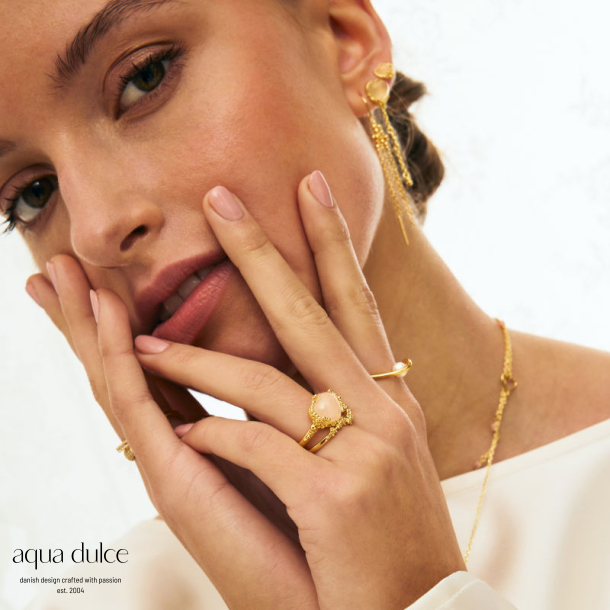 GRACE HEART RING | GOLDEN