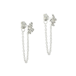 AYA EARSTUD CHAIN | SILVER