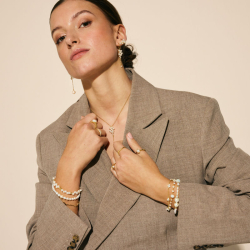 LUNA CLUSTER BRACELET | GOLDEN