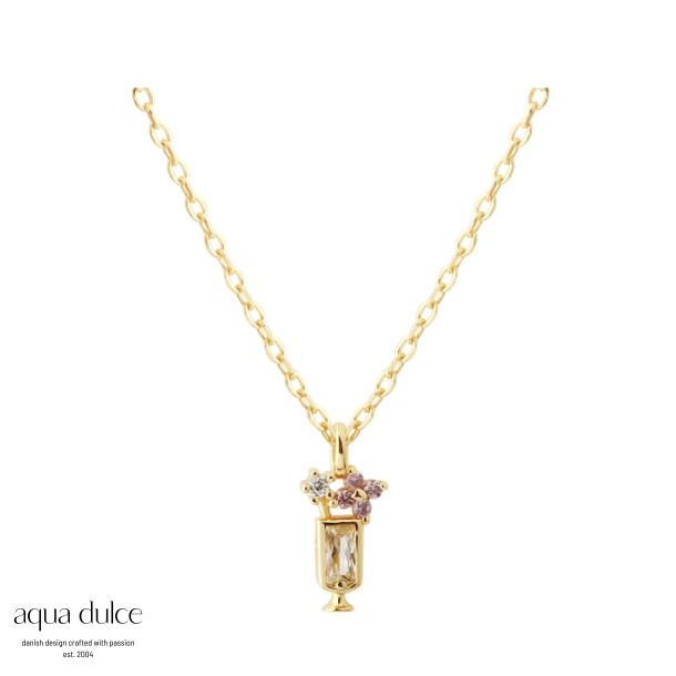 DRINK NECKLACE | GOLDEN