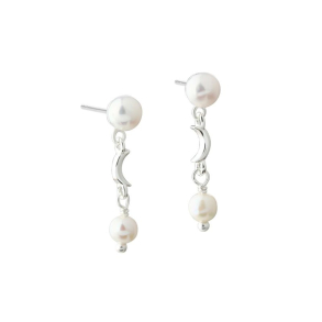 PEARL MOON EARSTUD | SILVER
