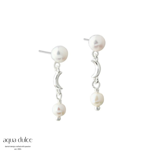 PEARL MOON EARSTUD | SILVER