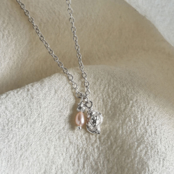COSTA ROSE NECKLACE | SILVER