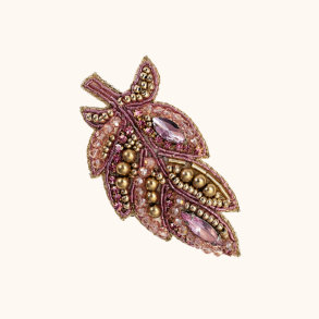 PINK LEAF | BROOCH