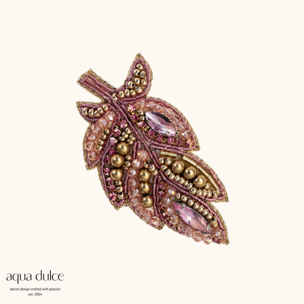 PINK LEAF | BROOCH