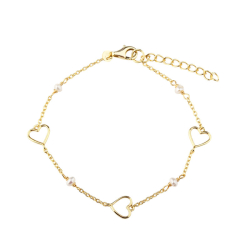 ALMA PEARL BRACELET | GOLDEN