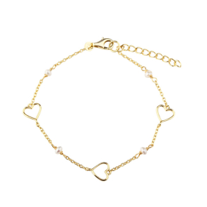 ALMA PEARL BRACELET | GOLDEN