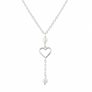 ALMA PEARL NECKLACE | SILVER