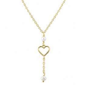 ALMA PEARL NECKLACE | GOLDEN