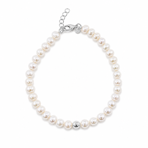 LOVE PEARLS BRACELET | SILVER