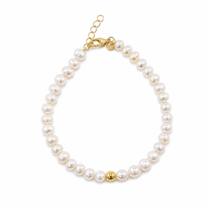 LOVE PEARLS BRACELET | GOLDEN