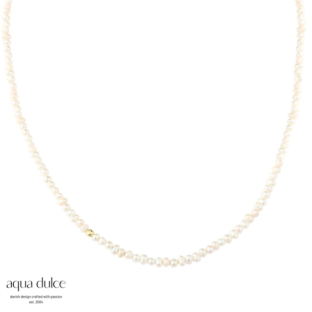 LOVE PEARLS NECKLACE | GOLDEN