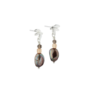 MEADOW BROWN EARRING | SILVER
