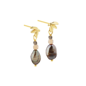 MEADOW BROWN EARRING | GOLDEN