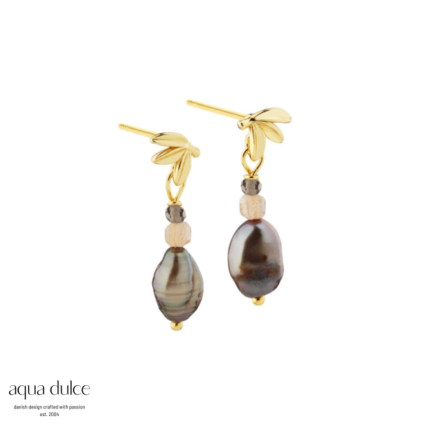 MEADOW BROWN EARRING | GOLDEN