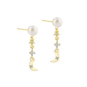 DREAMLIT PEARL CHARM | GOLDEN
