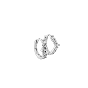 LOVE ME MORE HOOP | SILVER