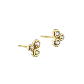 WHISPER DOT EARRING  | GOLDEN