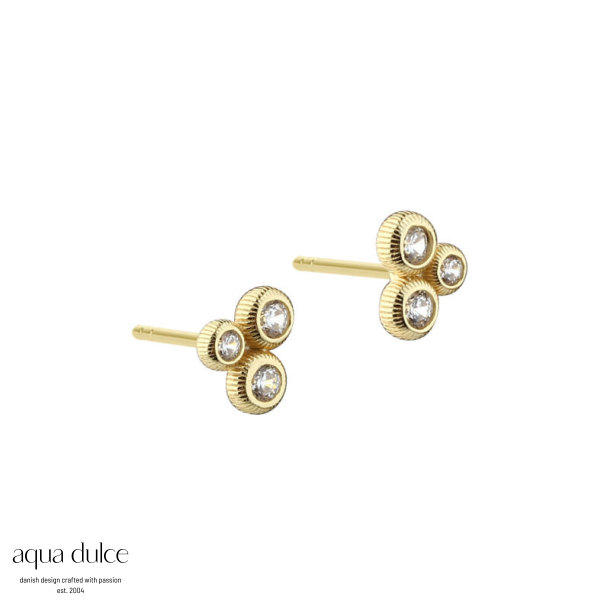WHISPER DOT EARRING  | GOLDEN