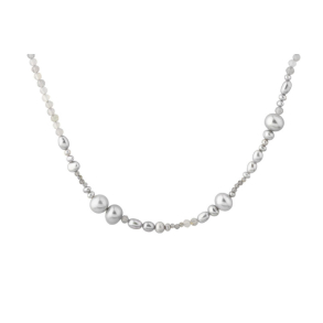 WHISPER PEARL NECKLACE | SILVER