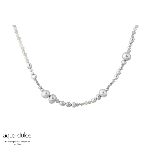 WHISPER PEARL NECKLACE | SILVER
