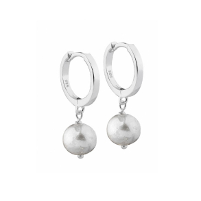 WHISPER PEARL HOOP | SILVER