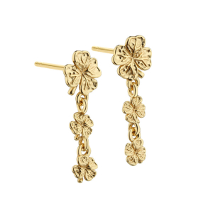 CLOVER LONG EARSTUD | GOLDEN