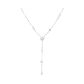 CLOVER Y-NECKLACE | SILVER
