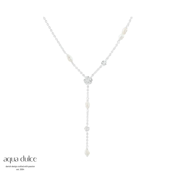 CLOVER Y-NECKLACE | SILVER