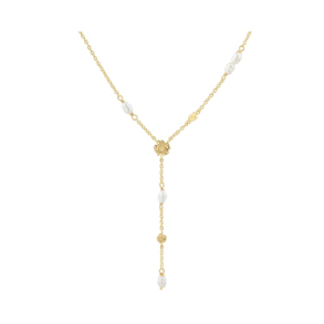 CLOVER Y-NECKLACE | GOLDEN