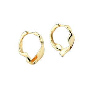 LIORA SIMPLE HOOP 16 MM. | GOLDEN