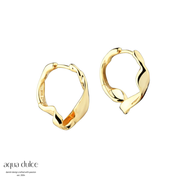 LIORA SIMPLE HOOP 16 MM. | GOLDEN